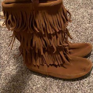Minnetonka Fringe Boots